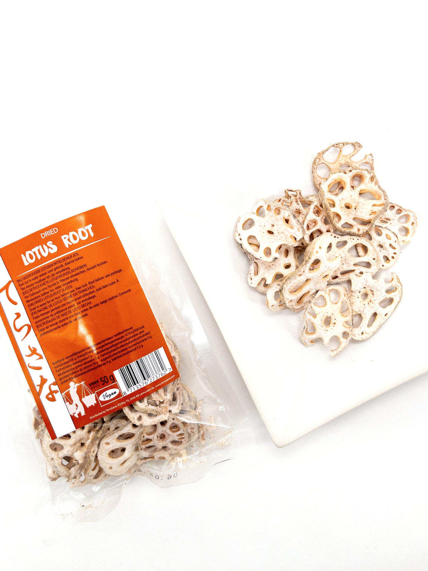 Japanse Hoshi renkon - Gesneden gedroogde lotuswortel - 50 g - Terrasana