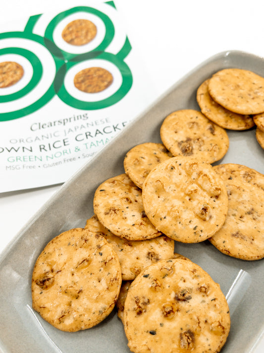 Crackers japonais de riz au nori et tamari Bio - 40g - Clearspring