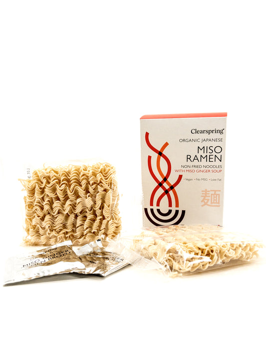 Ramen de nouilles au Miso et gingembre instantané japonais bio - 210g/2portions - Clearspring