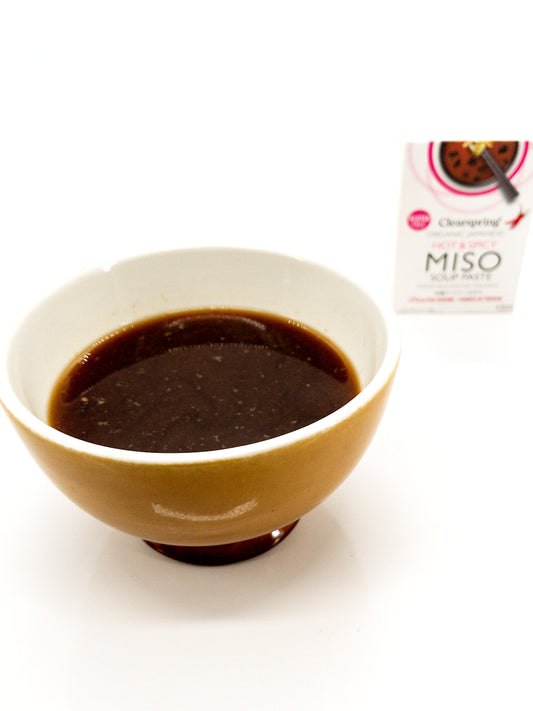 Soupe Miso japonaise Instantanée Bio - Piquante et épicée - 4x15g - Clearspring