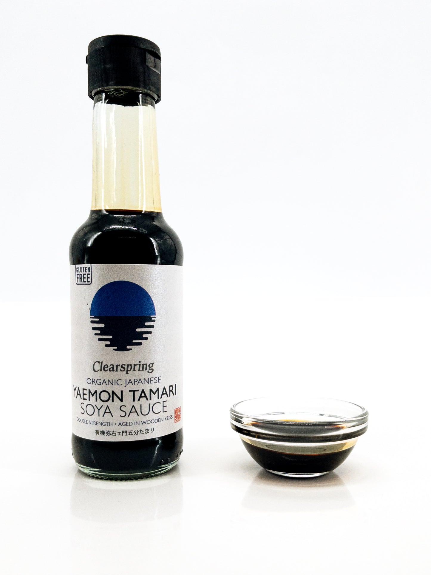 Bio Tamari Yaemon – Intensive weizenfreie japanische Sojasauce – 150 ml – Clearspring