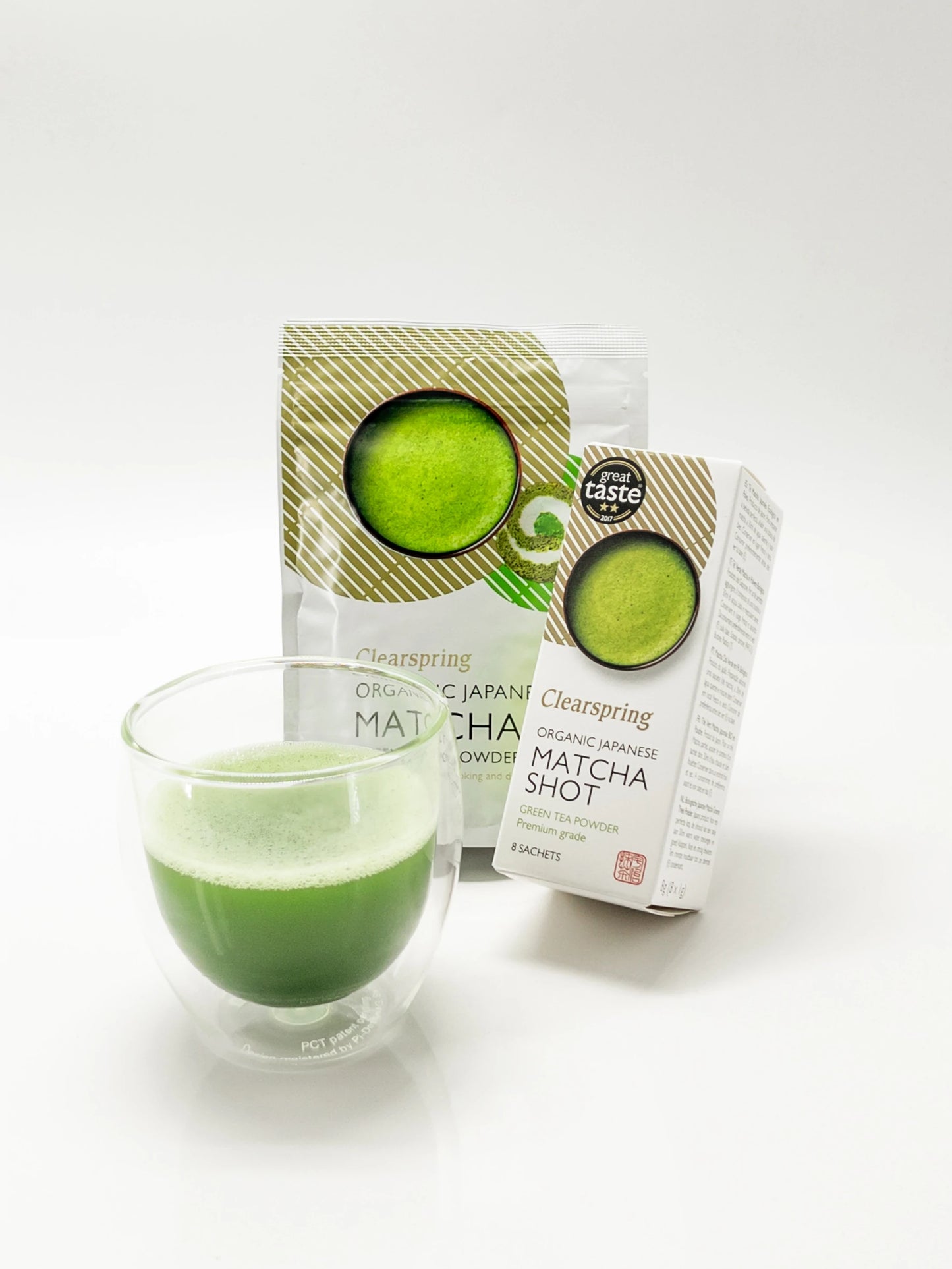 Thé Matcha premium bio en dosettes – 8 × 1 g – Clearspring