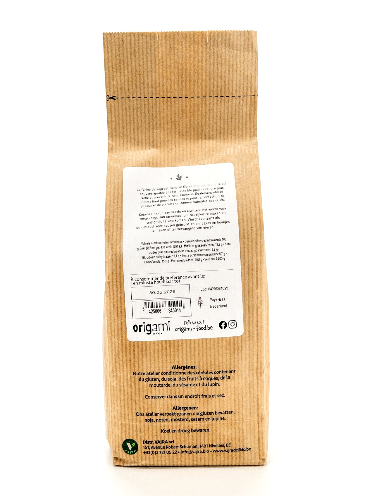 Kinako – Bio geröstetes Sojamehl – ​​500 g – Origami