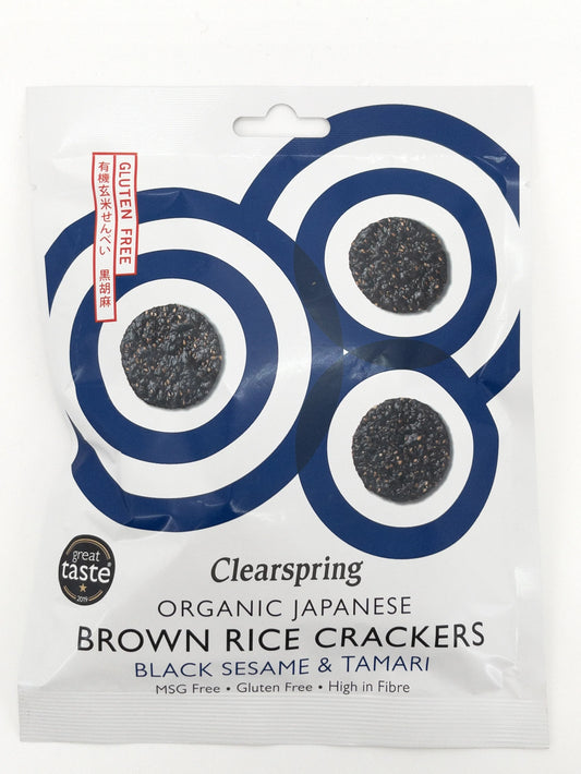 Bio-Reiscracker mit schwarzem Sesam - 40 g