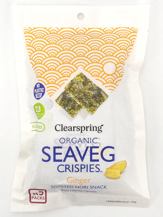 Paquet de chips d'algues au gingembre bio | Épicerie en ligne Eat In Japan