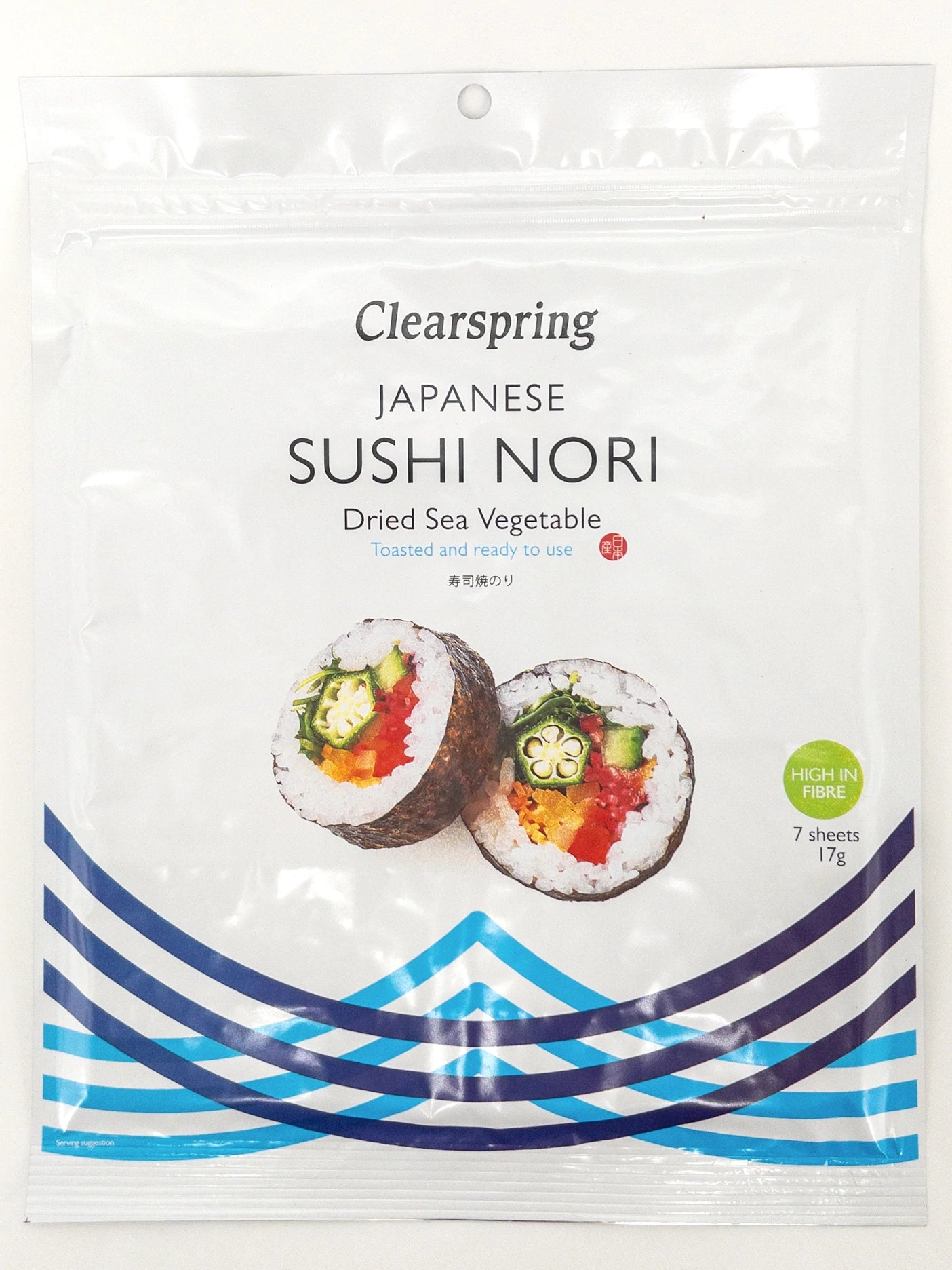 Sushi Nori – Feuilles d’algues pour sushi – 17 g – Clearspring